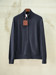 Loro Piana Classic Zip-Up Bomber Jacket 100% Cashmere jacket