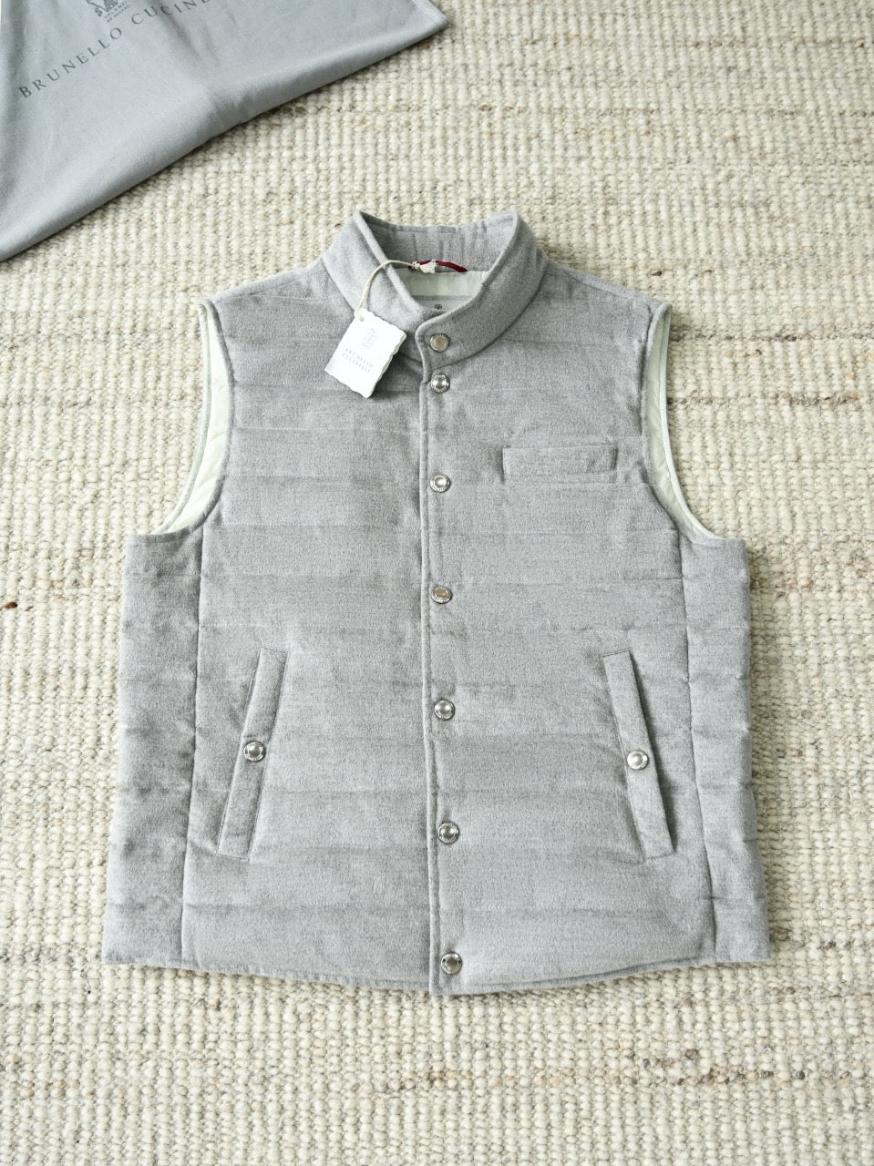 Brunello Cucinelli Men's Quilted Cashmere Vest
