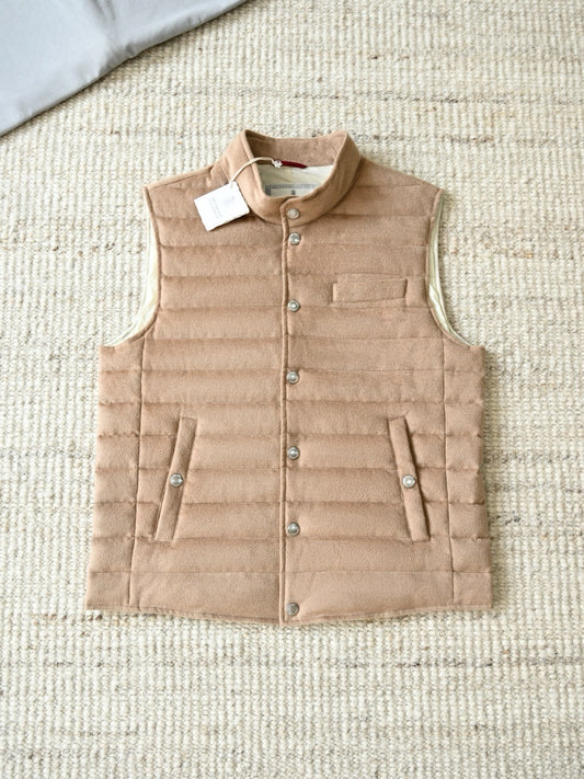 Brunello Cucinelli Men's Quilted Cashmere Vest