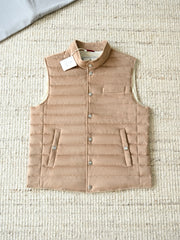 Brunello Cucinelli Men's Quilted Cashmere Vest