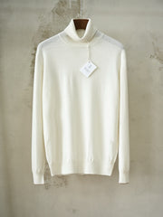 Brunello Cucinelli Men's Cashmere Turtleneck Sweater Fine Knit Long Sleeve Luxury Base Layer Knitwear