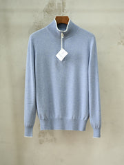 Brunello Cucinelli Men's Quarter-Zip Cashmere Sweater