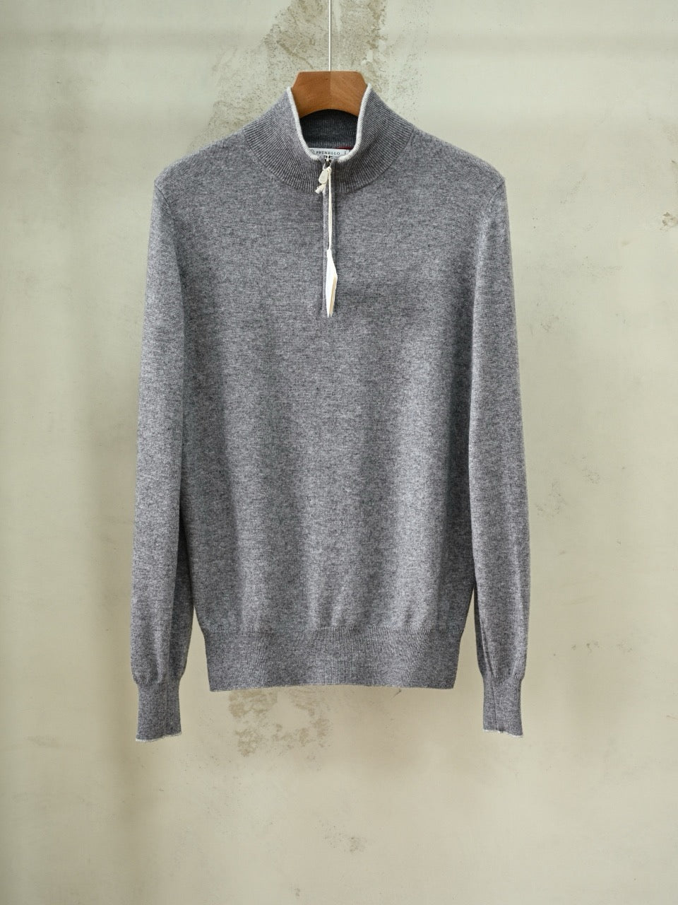 Brunello Cucinelli Men's Quarter-Zip Cashmere Sweater