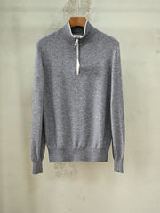 Brunello Cucinelli Men's Quarter-Zip Cashmere Sweater