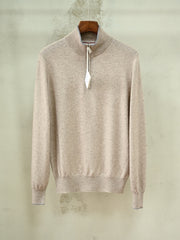 Brunello Cucinelli Men's Quarter-Zip Cashmere Sweater