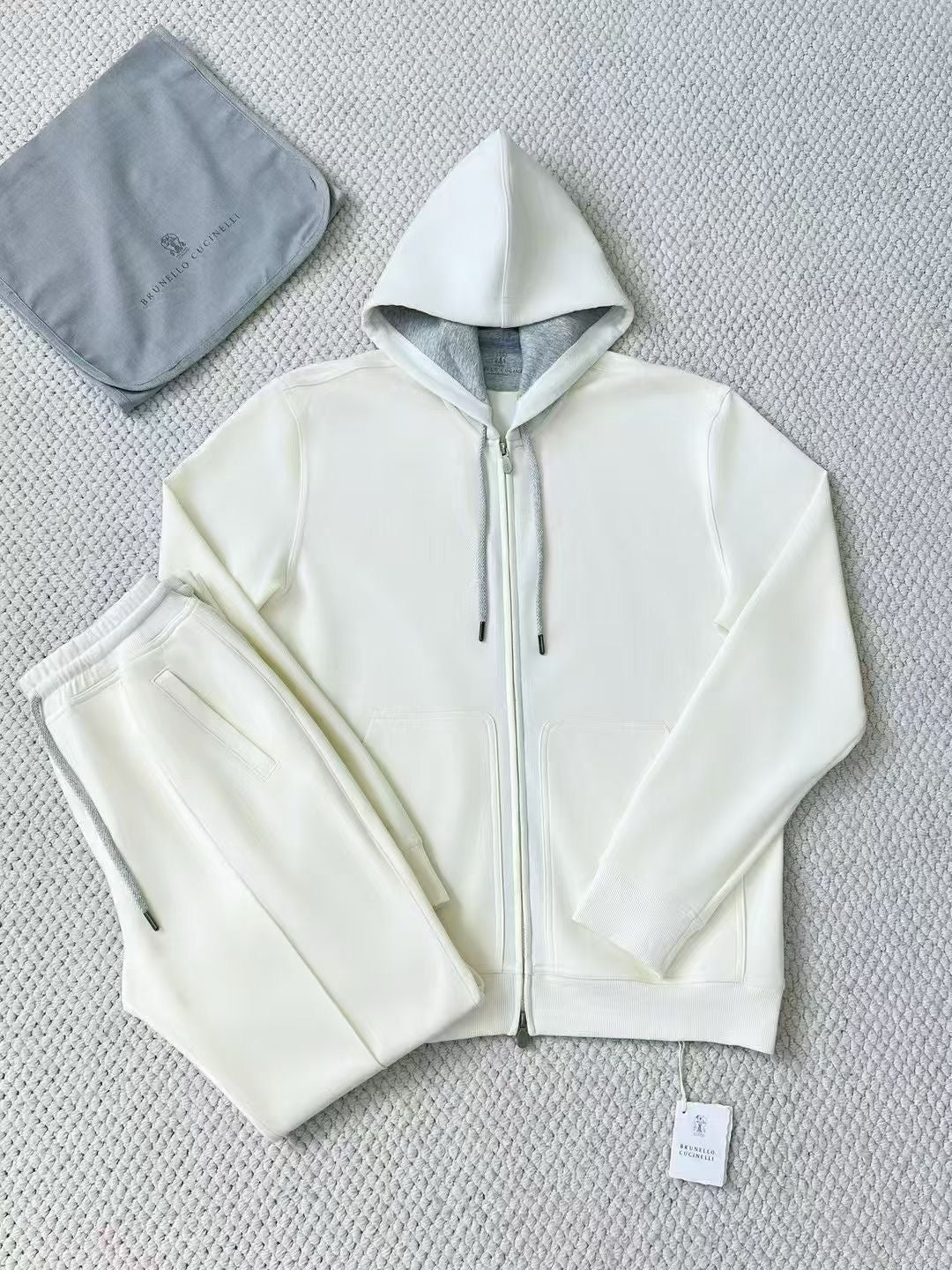Brunello Cucinelli Hooded Zip-Up Sweatshirt