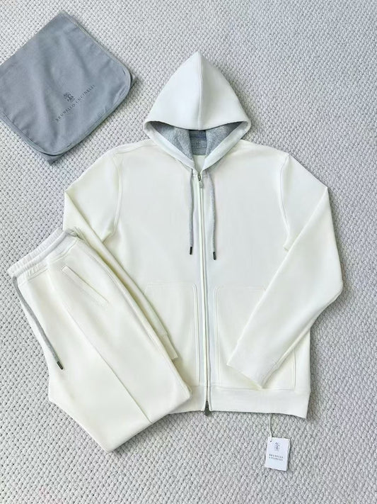 Brunello Cucinelli Hooded Zip-Up Sweatshirt