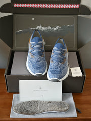 Brunello Cucinelli Men's Knit Lace-Up Runner Sneakers, Leather Trim Quiet Luxury Old Money Breathable Casual Trainers