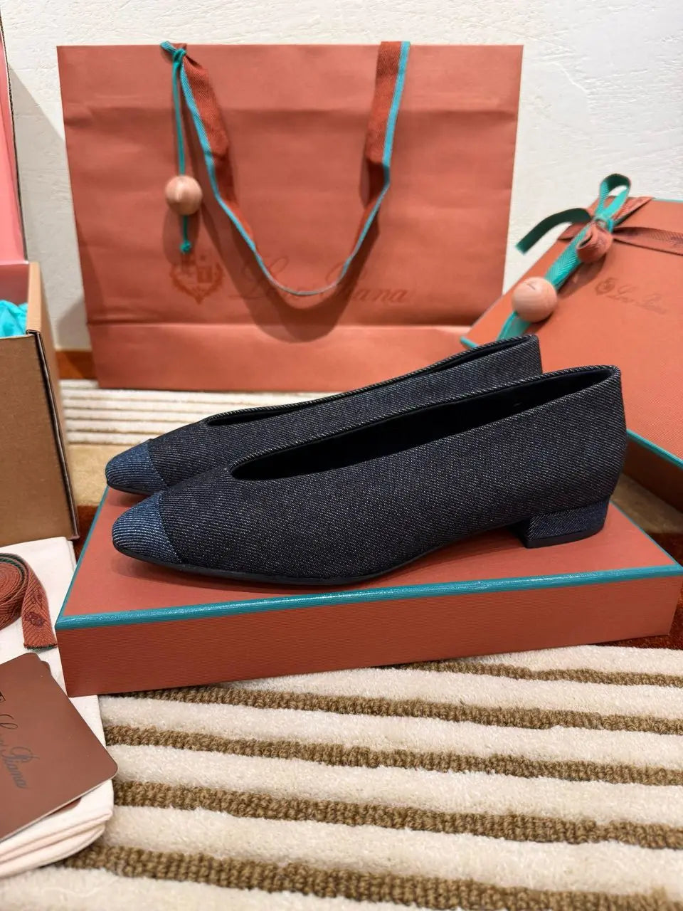 Rebecca Cap Toe Ballet Flat - Ably Luxury shop