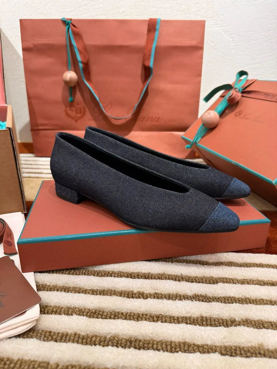 Rebecca Cap Toe Ballet Flat - Ably Luxury shop