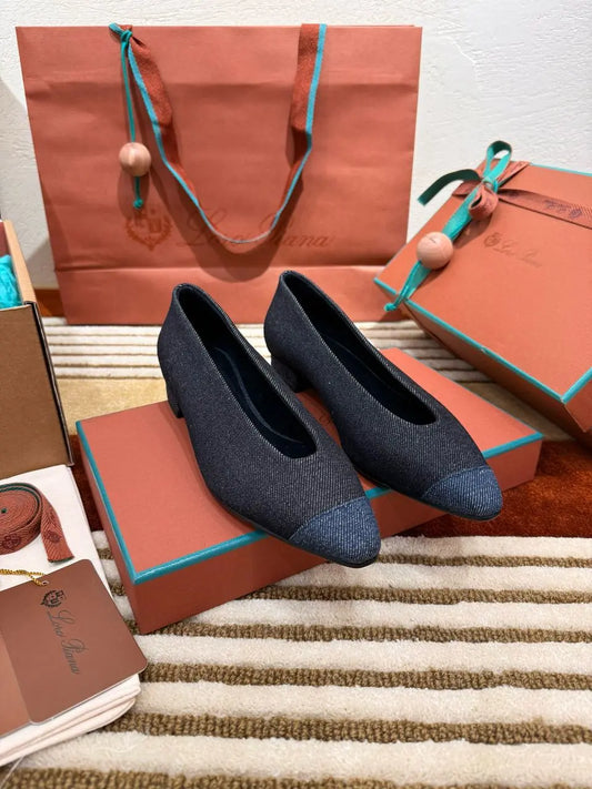 Rebecca Cap Toe Ballet Flat - Ably Luxury shop