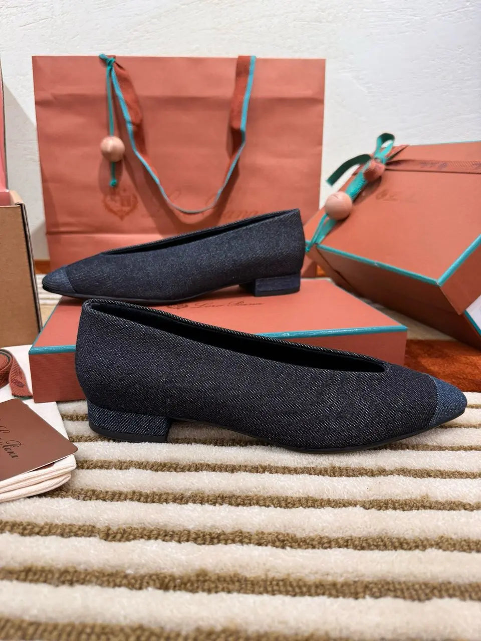 Rebecca Cap Toe Ballet Flat - Ably Luxury shop
